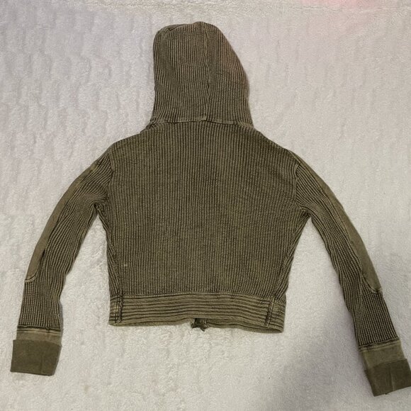 ✨Free People one mason hoodie army green - small - Picture 2 of 2